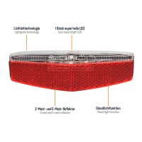 Addview Wing M Dynamo Rücklicht mit Standlicht - LED Beleuchtung für 80/50mm Befestigung