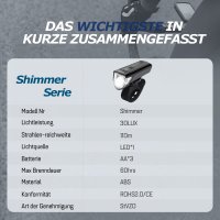 Shimmer Frontleuchte Batterie betrieben