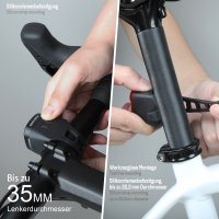 ADDVlEW Twins StVZO Fahrradlicht SetFrontlicht 130 m Reichweite, RücklichtIP65 wasserdicht, wiederaufladbareAkkus, Einfache Montage